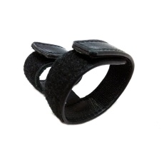 Rouge - Leather Double Velcro Strap - Black photo