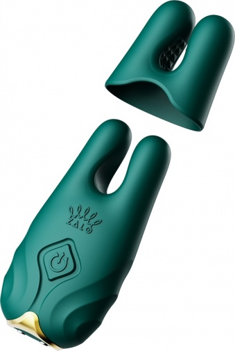 Zalo - Nave 可APP遙距控制乳頭震動器 - 藍綠色 照片
