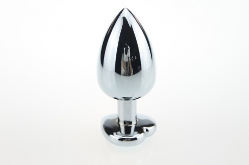 MT - Anal Plug 75x28mm - Silver photo