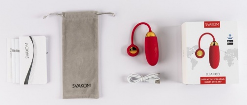 SVAKOM - Ella Neo APP 控制互動型無線震蛋 - 紅色 照片