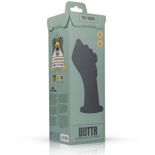 BUTTR - 握拳狀假陽具 - 黑色 照片