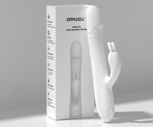 Drywell - Rabbit Pro 兔子震動棒 - 白色 照片