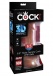 King Cock - 三倍密度仿真陽具連陰囊 6.5" - 焦糖色 照片-9
