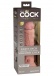 King Cock - 8" Elite Vibro Cock - Flesh photo-9