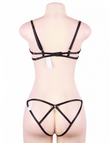 Ohyeah - Fashion Underwire Set - Black - XL photo
