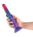 NS Novelties - 9" Colours Stacked Dildo - Pink/Blue photo-2