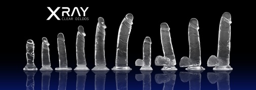 X Ray - 12公分仿真假陽具 - 透明色 照片
