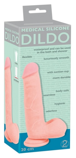 Medical Silicone - 带阴囊假阳具 20 厘米 照片