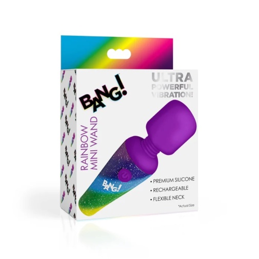 Bang! - Rainbow Mini Wand Vibrator photo