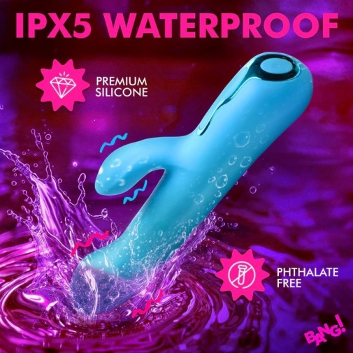 Bang! - Rotating Rabbit Vibrator - Blue photo