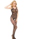 Ohyeah - Strappy Floral Bodystockings - Black - M photo-11