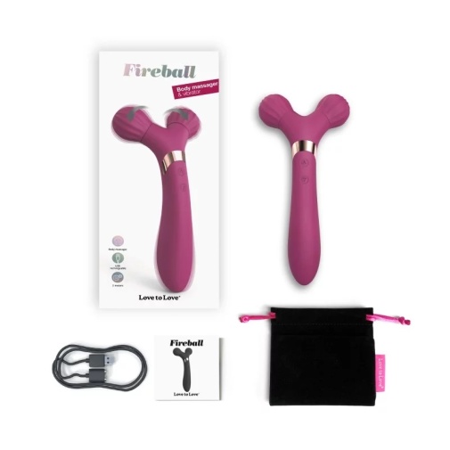Love to Love - Fireball Massager - Plum photo