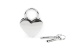 Liebe Seele - Heart Padlock 2pcs Set - Silver photo-2