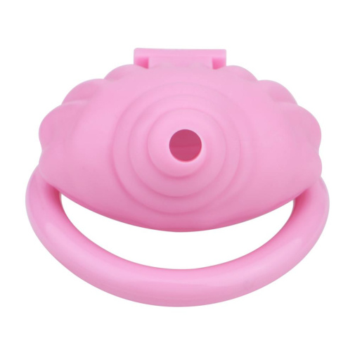 FAAK - Shell Resin Chastity Cage - Pink photo