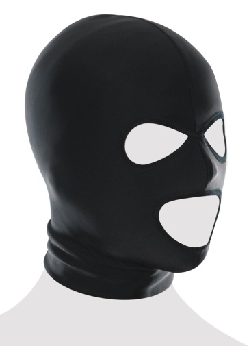 Fetish Fantasy - Spandex 3-Hole Hood - Black photo
