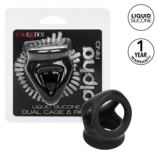 CEN - Alpha Dual Cage Ring - Black photo