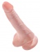 King Cock - 6″ Cock With Balls - Flesh photo-3