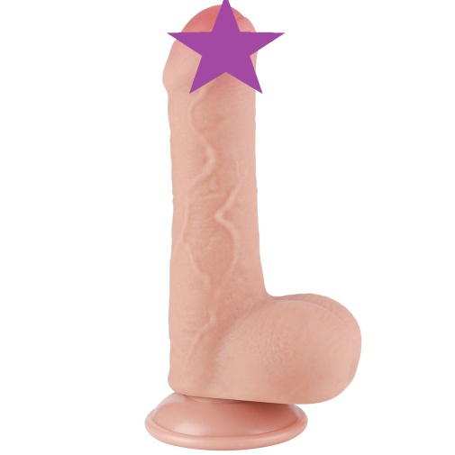 Lovetoy - 7" Sliding Skin Dildo - Flesh photo