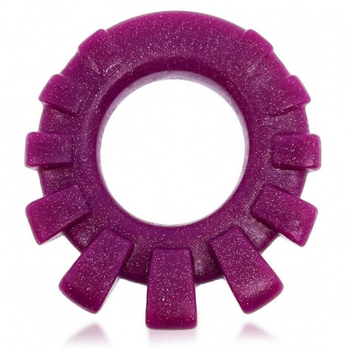 Oxballs - Cock Lug Lugged Cockring - Plum photo