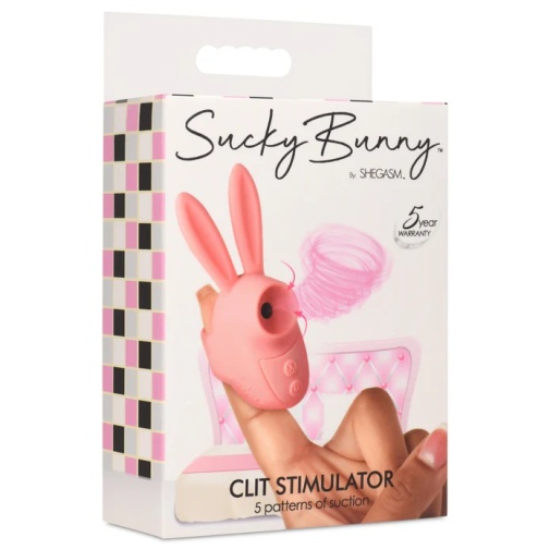 Inmi - Shegasm Sucky Bunny Clit Stimulator - Pink photo