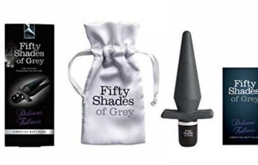 Fifty Shades of Grey - Delicious Fullness T-shaped底震動肛塞 - 黑色 照片