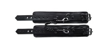 Rouge - Leather Wrist Cuffs - Total Black photo