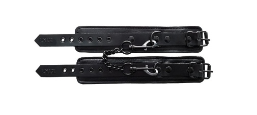Rouge - Leather Wrist Cuffs - Total Black photo