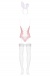 Obsessive - Bunny Suit Costume 4 pcs - Pink - S/M photo-11