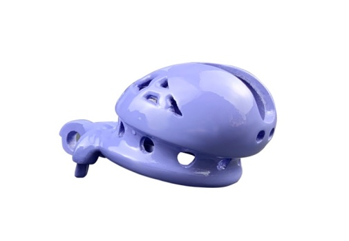 FAAK - Resin Chastity Cage 107 - Blue photo