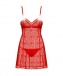 Obsessive - Claussica Babydoll & Thong - Red - M/L photo-3