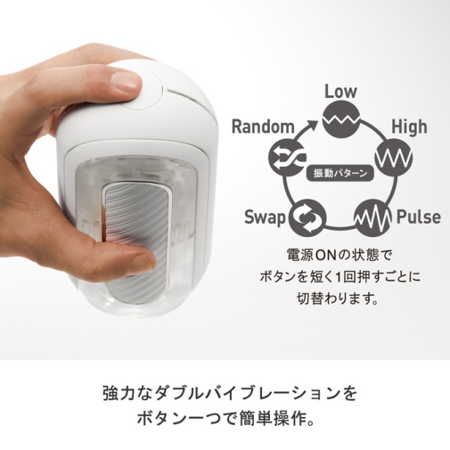 Tenga - Flip Zero Gravity 電子震動版 - 白色 照片