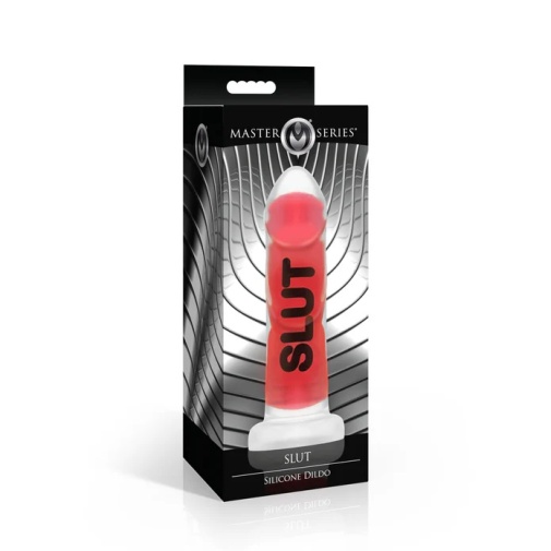 Master Series - Slut Dildo - Red photo