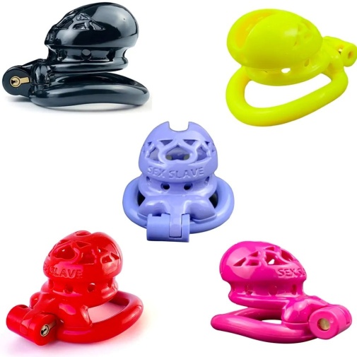 FAAK - Resin Chastity Cage 107 - Blue photo