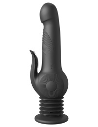 Fetish Fantasy - 弹簧式抽插震动器 - 黑色 照片