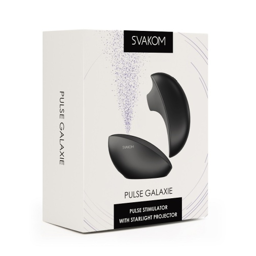 SVAKOM - Pulse Galaxie 陰蒂吸啜按摩器 配浪漫星際投射功能 - 午夜黑 照片