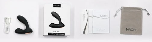 SVAKOM - Vick Neo 前列腺震動器 - 黑色 照片