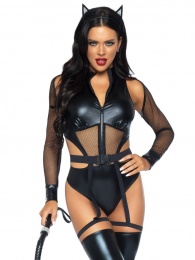 Leg Avenue - Criminal Kitty Costume - Black - L photo