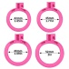 FAAK - Resin Chastity Cage 45mm w Catheter - Pink photo-10