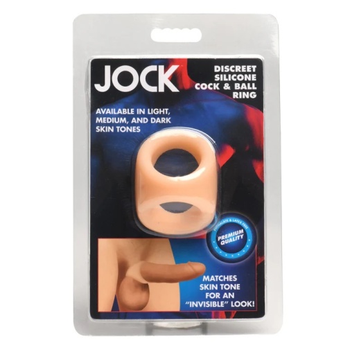 Jock - 陰莖及陰囊2重環 - 米色 照片