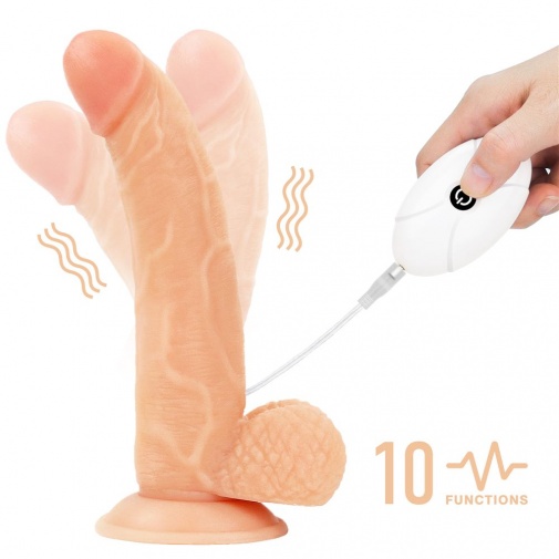 Lovetoy - 8.5" Vibro Easy Strapon Set w Balls photo