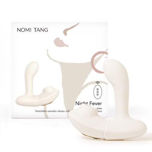Nomi Tang - Night Fever 2in1 Vibrator - Ivory White photo