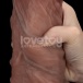 Lovetoy - 10.5" XXL 双层假阳具 - 啡色 照片-3