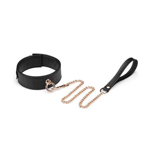 Liebe Seele - Organosilicon Collar w Leash - Black photo