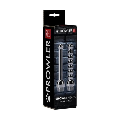 Prowler - Anal Shower Heads - Black/Silver photo