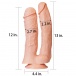 Lovetoy - 12" 巨型雙頭仿真陽具 - 肉色 照片-11