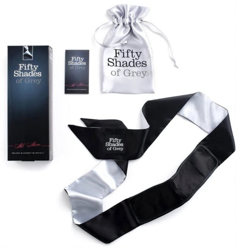 Fifty Shades - All Mine 高級眼帶 - 黑/銀色 照片