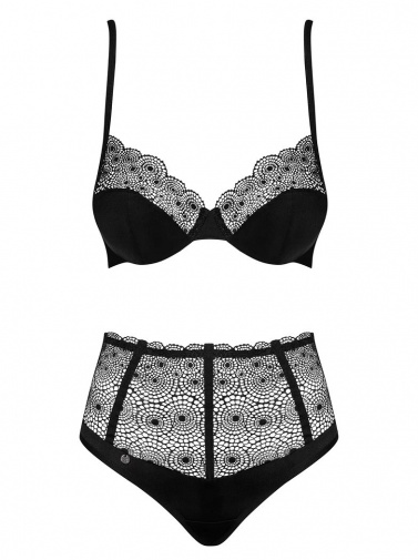 Obsessive - Sharlotte Set - Black - S/M photo