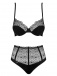 Obsessive - Sharlotte Set - Black - S/M photo-7