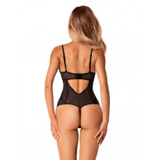 Obsessive - Serena Love Crotchless Teddy - Black - XL/XXL photo