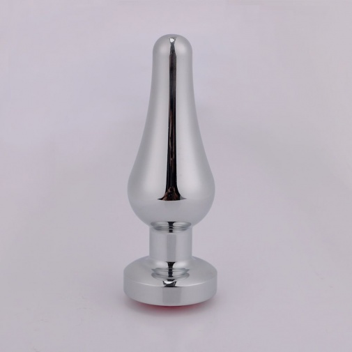 MT - Anal Plug 114x38mm - Silver photo